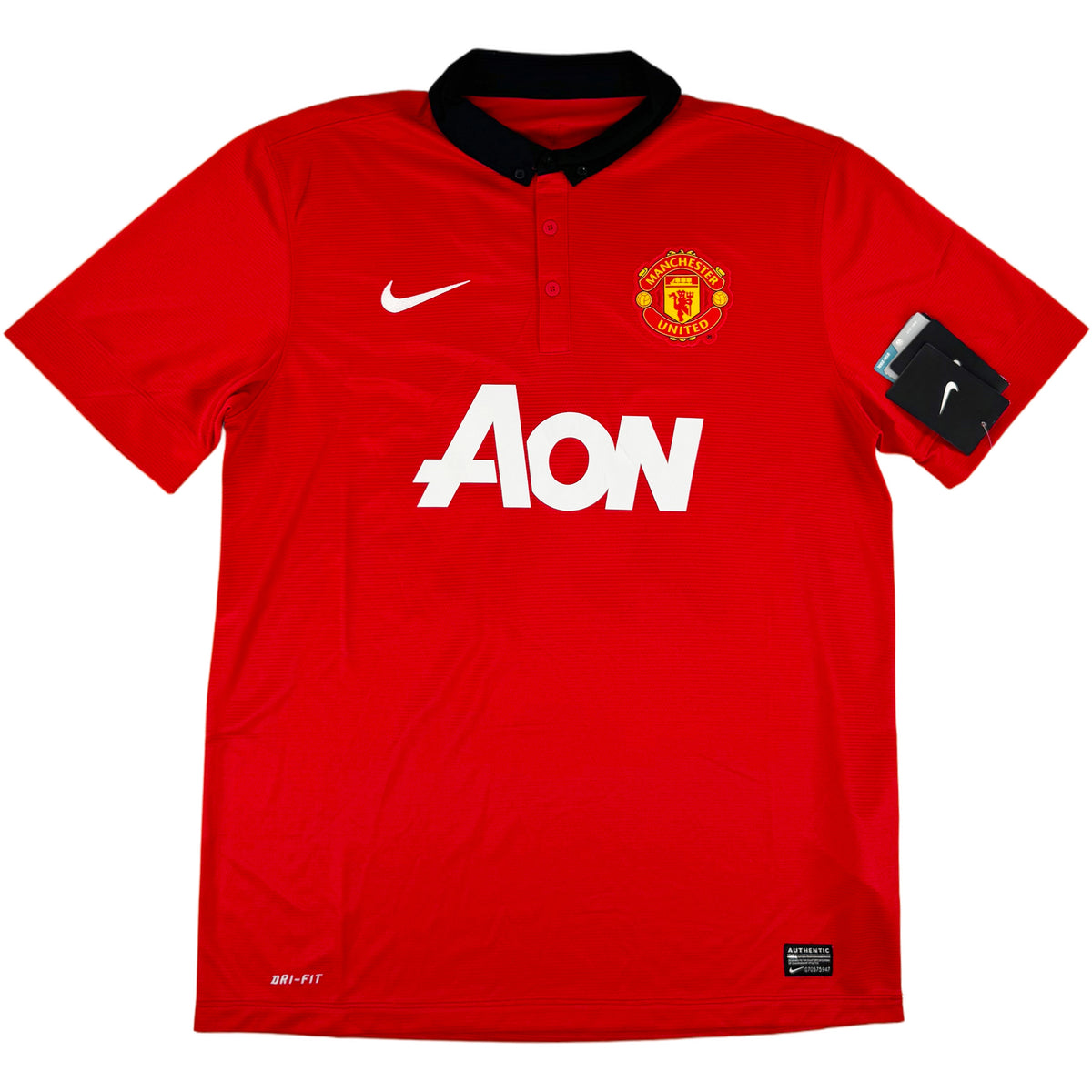 2013-14 Manchester United Thuis Shirt Van Persie - Oldschool Voetbalshirts