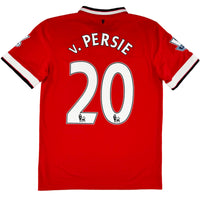 2014-15 Manchester United Thuis Shirt Van Persie - Oldschool Voetbalshirts