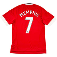 2015-16 Manchester United Thuis Shirt Memphis - Oldschool Voetbalshirts