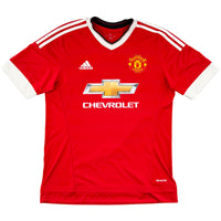 2015-16 Manchester United Thuis Shirt Memphis - Oldschool Voetbalshirts