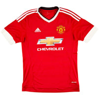 2015-16 Manchester United Thuis Shirt Rooney - Oldschool Voetbalshirts