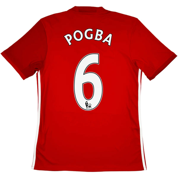 2016-17 Manchester United Thuis Shirt Pogba - Oldschool Voetbalshirts