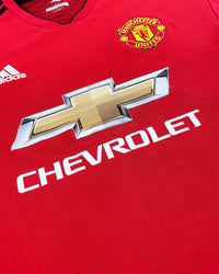 2018-19 Manchester United Home Shirt - 10/10 - (M)