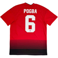 2018-19 Manchester United Thuis Shirt Pogba - Oldschool Voetbalshirts