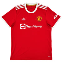 2021-22 Manchester United Thuis Shirt Ronaldo - Oldschool Voetbalshirts