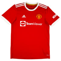 2021-22 Manchester United Thuis Shirt - Oldschool Voetbalshirts