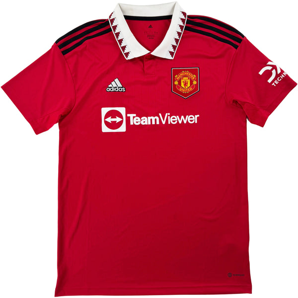 2022-23 Manchester United Thuis Shirt - 7/10 - (L) - Oldschool Voetbalshirts