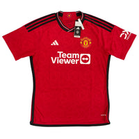 2023-24 Manchester United Thuis Shirt - 10/10 - (L) - Oldschool Voetbalshirts