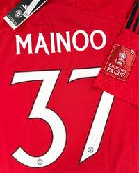 Manchester United - Home Shirt - MAINOO #37 - 2023/24 - Size L - 10/10