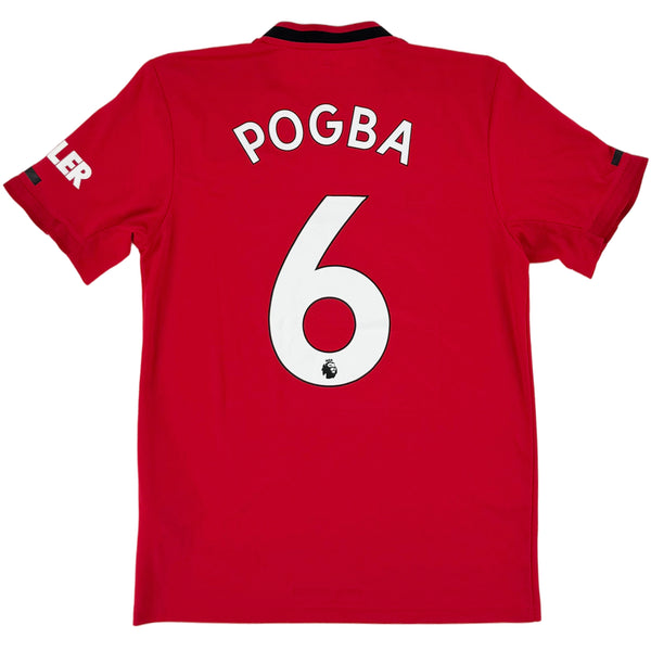 2019-20 Manchester United Thuis Shirt Pogba #6 - 8/10 - (S) - Oldschool Voetbalshirts