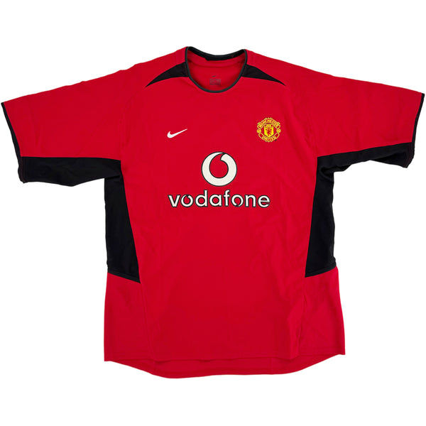 2002-04 Manchester United Thuis Shirt Ronaldo #7 - 9/10 - (L) - Oldschool Voetbalshirts