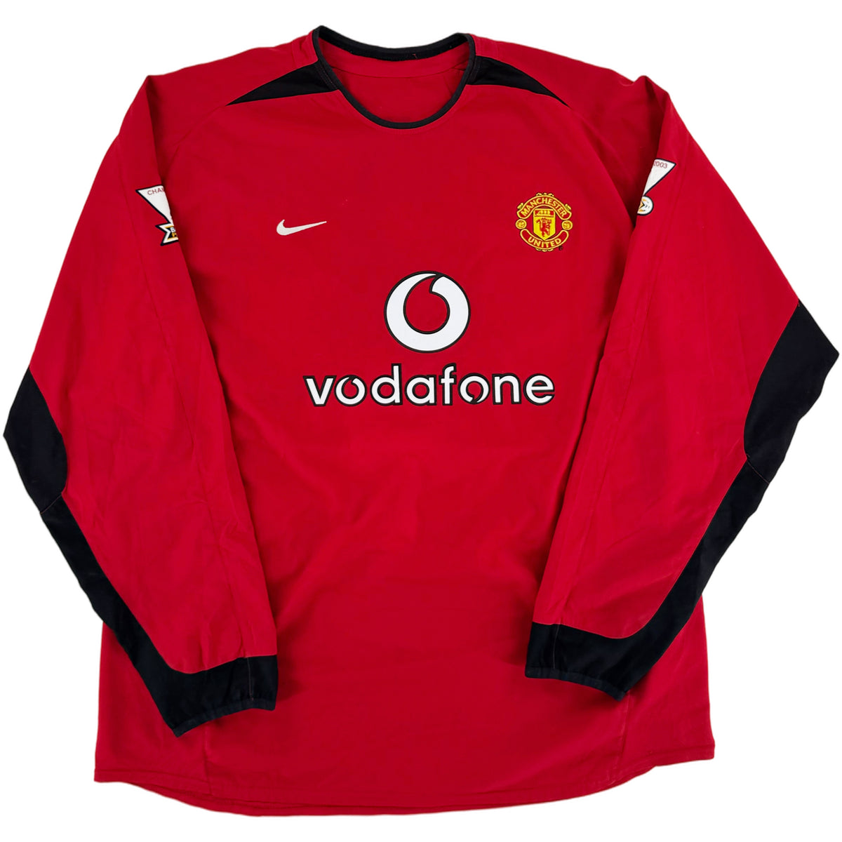2002-04 Manchester United Thuis Shirt Ronaldo #7 - 8/10 - (XL) - Oldschool Voetbalshirts
