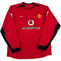 2002-04 Manchester United Thuis Shirt Ronaldo #7 - 8/10 - (XL) - Oldschool Voetbalshirts