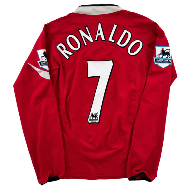 2004-06 Manchester United Thuis Shirt Ronaldo #7 - 8/10 - (S) - Oldschool Voetbalshirts