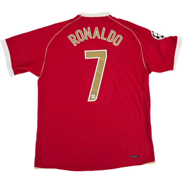 2006-07 Manchester United Thuis Shirt Ronaldo #7 - 9/10 - (L) - Oldschool Voetbalshirts