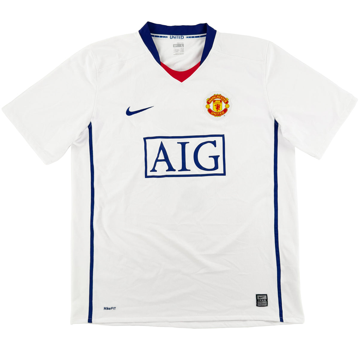 2008-09 Manchester United Uit Shirt Ronaldo #7 - 9/10 - (L) - Oldschool Voetbalshirts