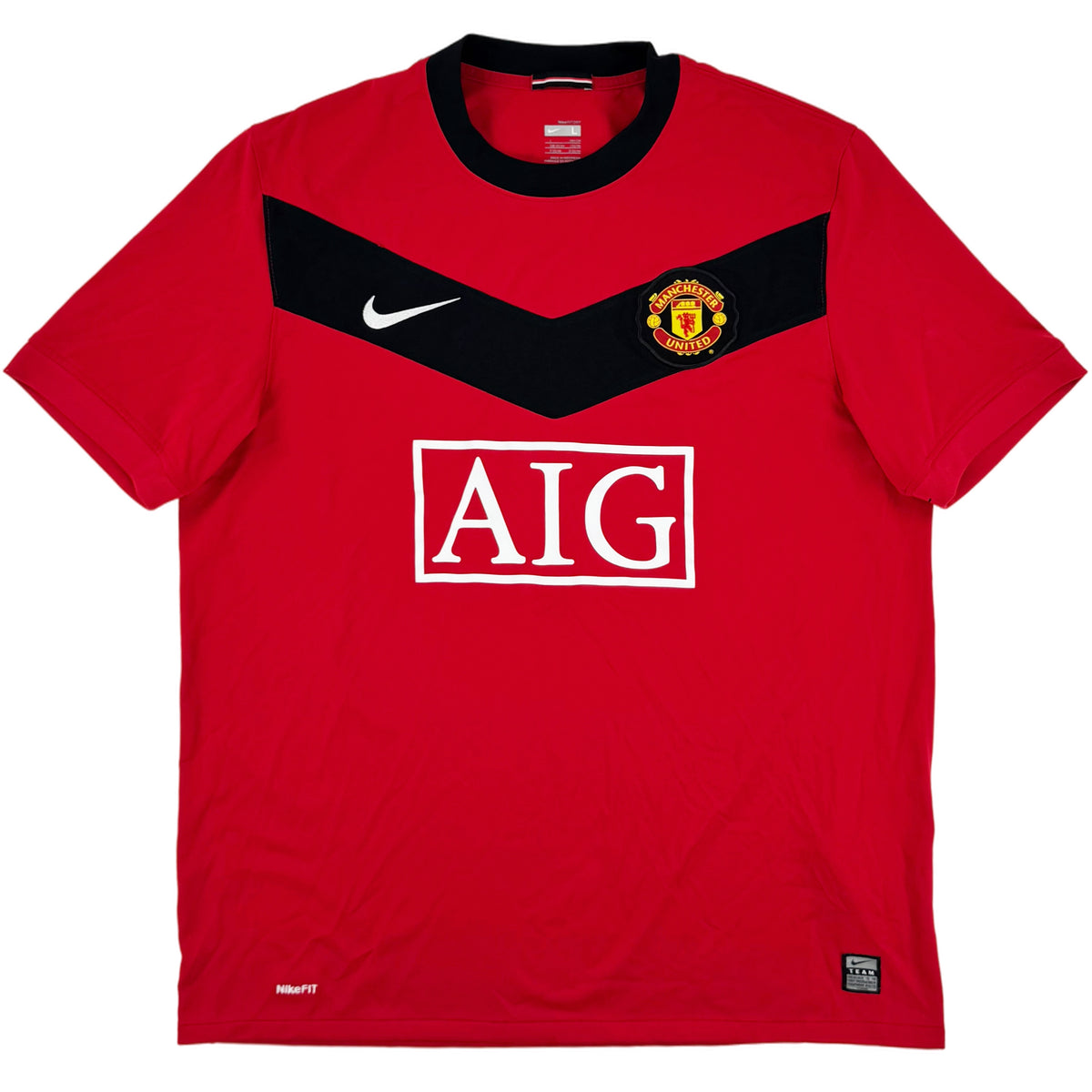 2009-10 Manchester United Thuis Shirt Rooney #10 - 10/10 - (L) - Oldschool Voetbalshirts