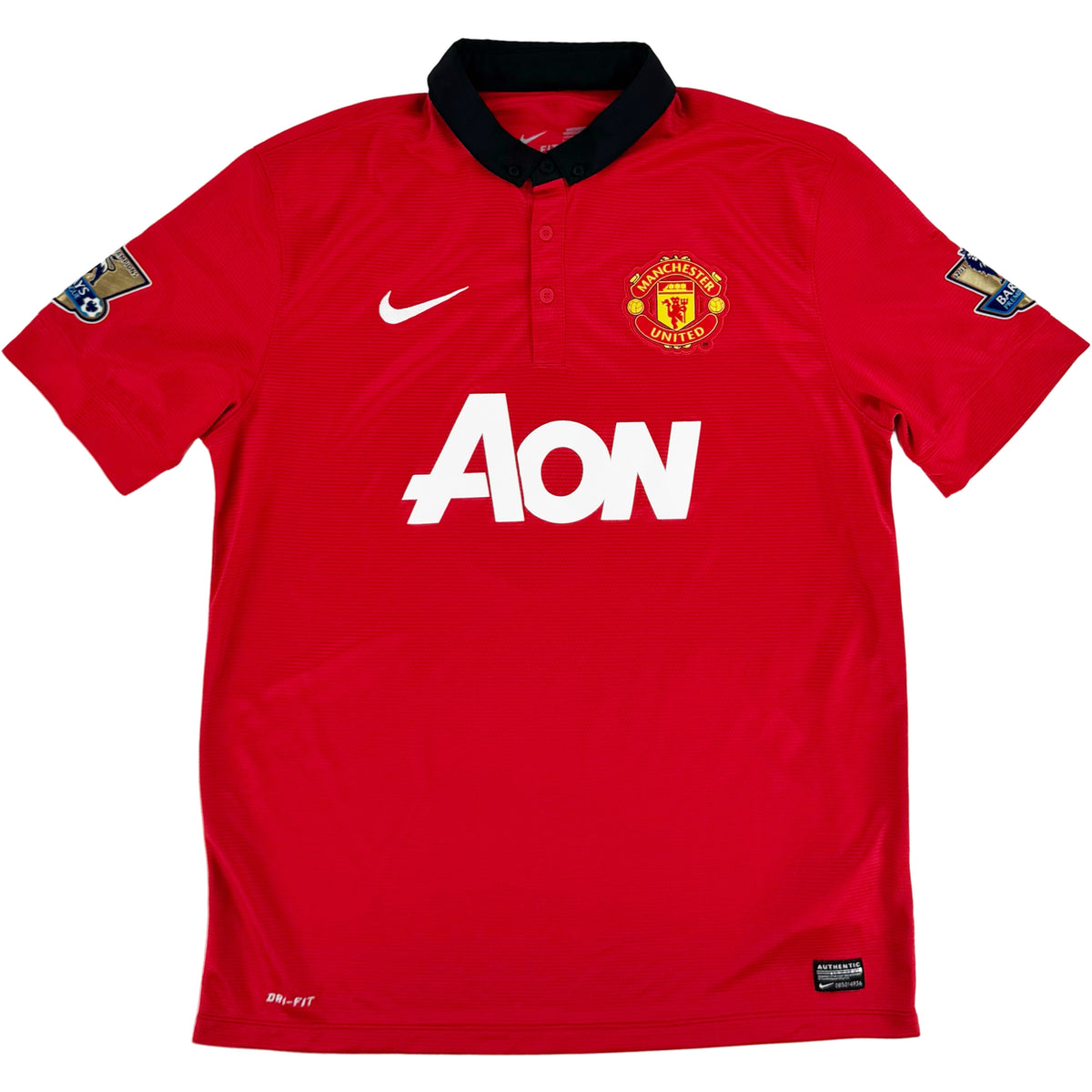 2013-14 Manchester United Thuis Shirt Rooney #10 - 10/10 - (L) - Oldschool Voetbalshirts