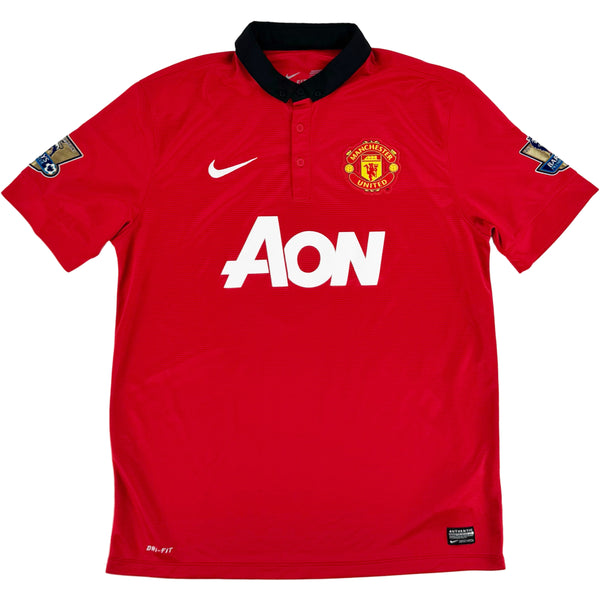 2013-14 Manchester United Thuis Shirt Rooney #10 - 10/10 - (L) - Oldschool Voetbalshirts