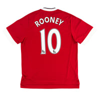 2015-16 Manchester United Thuis Shirt Rooney - Oldschool Voetbalshirts