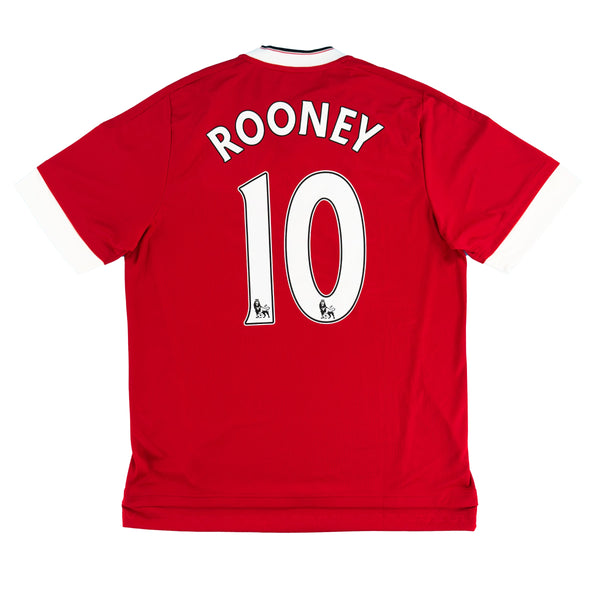 2015-16 Manchester United Thuis Shirt Rooney - Oldschool Voetbalshirts