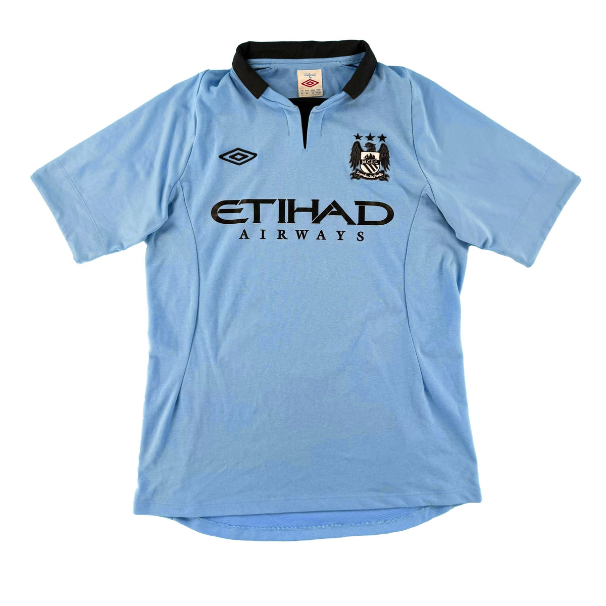 2012-13 Manchester City Thuis Shirt - 7/10 - (M) - Oldschool Voetbalshirts