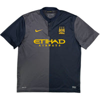 2013-14 Manchester City Uit Shirt Silva - Oldschool Voetbalshirts