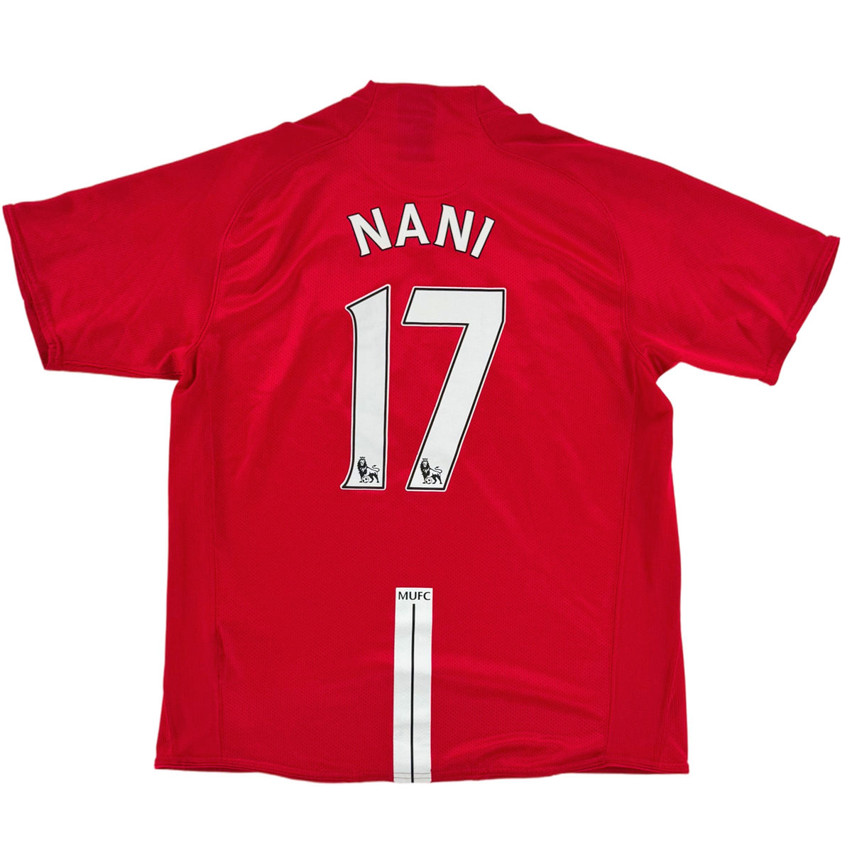 2007-09 Manchester United Thuis Shirt Nani - 8/10 - (L) - Oldschool Voetbalshirts