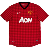 2012-13 Manchester United Thuis Shirt - 8/10 - (L) - Oldschool Voetbalshirts