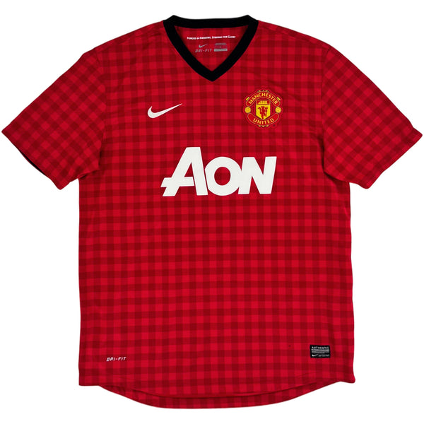 2012-13 Manchester United Thuis Shirt - 8/10 - (L) - Oldschool Voetbalshirts