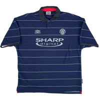 1999-00 Manchester United Away Shirt Stam