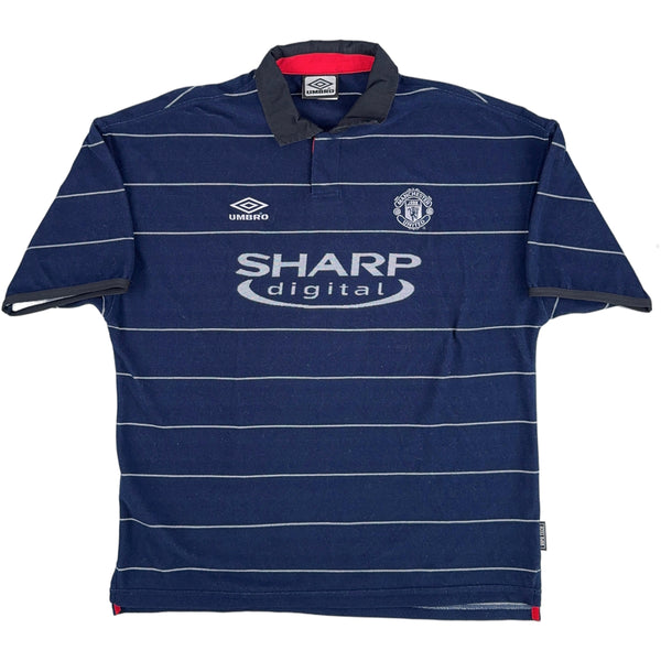 1999-00 Manchester United Away Shirt Stam