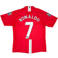 2007-09 Manchester United Thuis Shirt Ronaldo