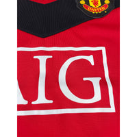 2009-10 Manchester United Thuis Shirt Park - Oldschool Voetbalshirts