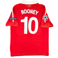 2010-11 Manchester United Thuis Shirt Rooney - Oldschool Voetbalshirts