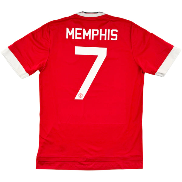 2015-16 Manchester United Thuis Shirt Memphis - Oldschool Voetbalshirts