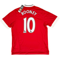 2015-16 Manchester United Thuis Shirt Rooney
