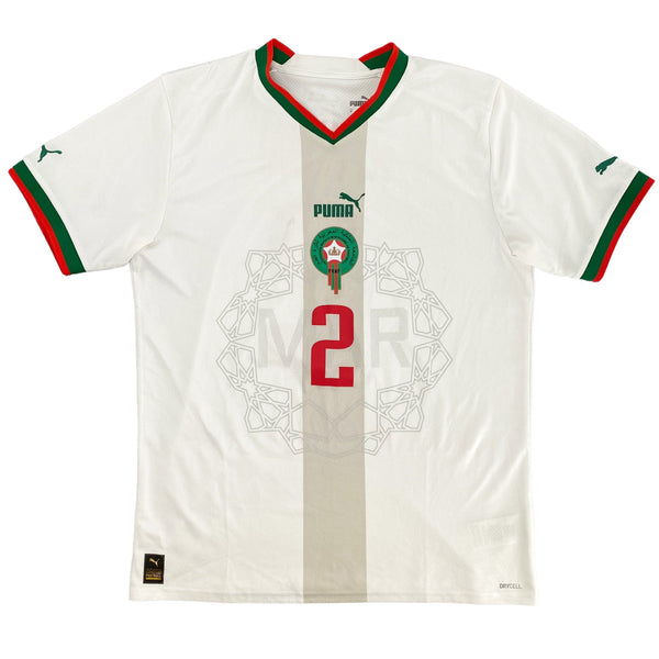 Morocco - Away Shirt - HAKIMI #2 - 2022 World Cup - Size M - 8/10