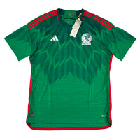 WK 2022 Mexico Authentic Thuis Shirt - 10/10 - (XL) - Oldschool Voetbalshirts