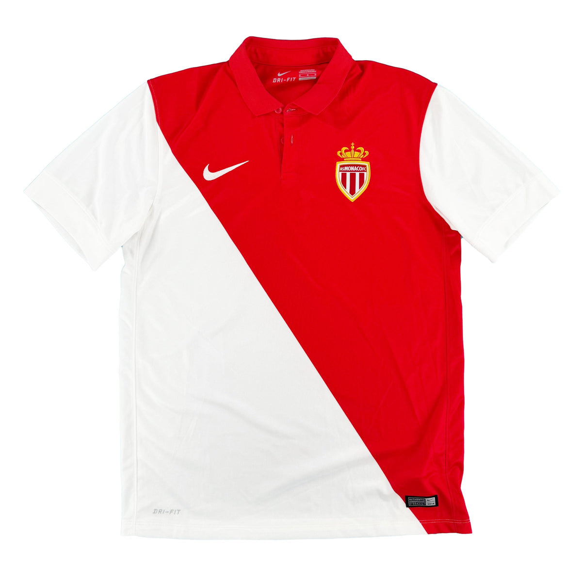 2014-15 AS Monaco Thuis Shirt - 10/10 - (M) - Oldschool Voetbalshirts
