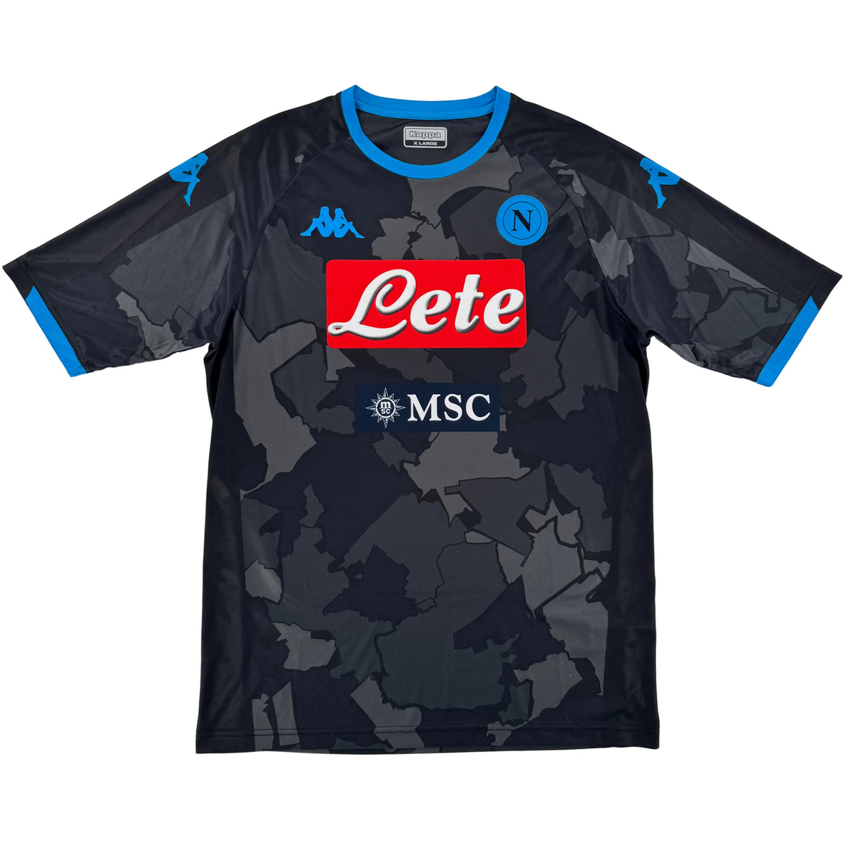 2019-20 Napoli Uit Shirt - 9/10 - (XL) - Oldschool Voetbalshirts