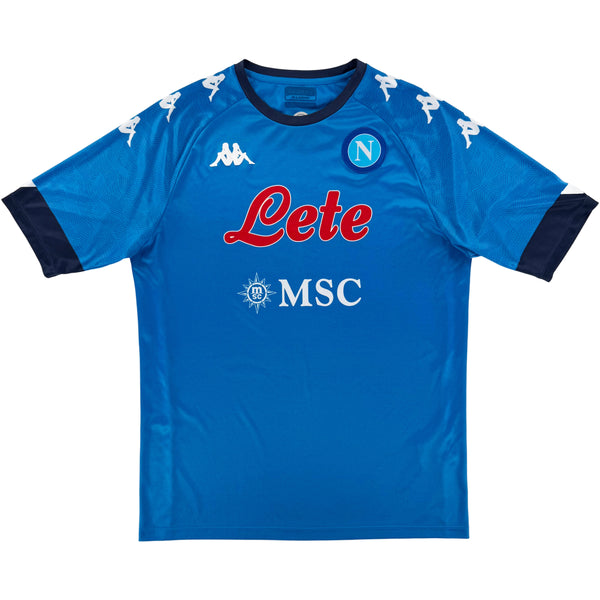 2020-21 Napoli Thuis Shirt - 9/10 - (XL) - Oldschool Voetbalshirts