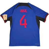 2022 Nederland WK Pro Uit Shirt Van Dijk - Oldschool Voetbalshirts