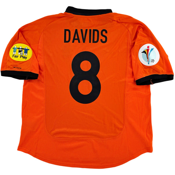 2000 Nederland EK Thuis Shirt Davids #8 - 10/10 - (L) - Oldschool Voetbalshirts