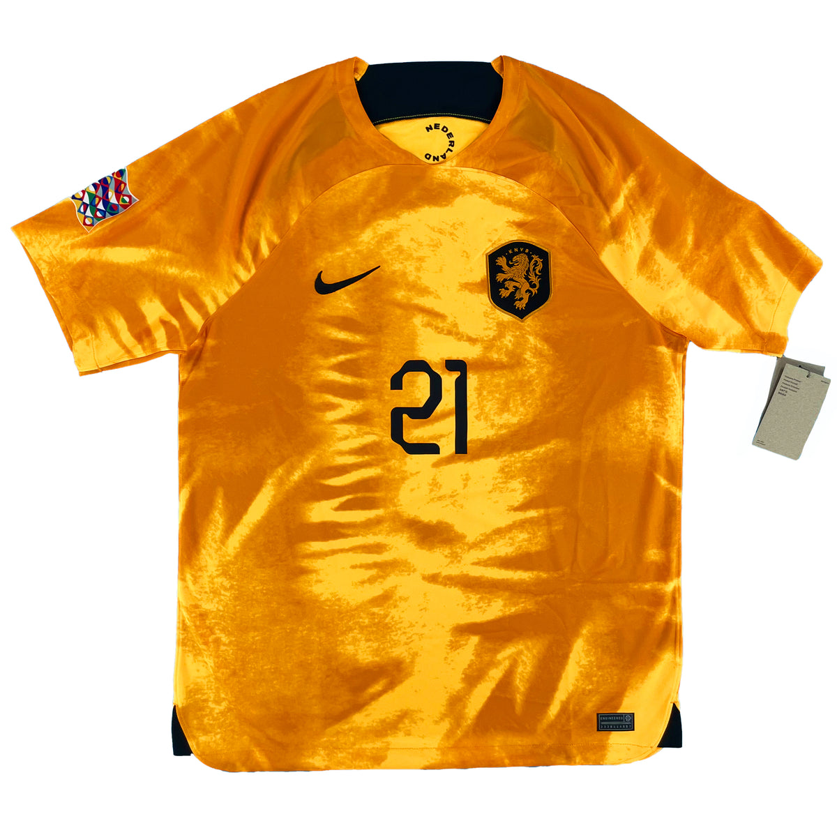 Netherlands - Home Shirt - F. DE JONG #21 - 2022 World Cup - Size L - 10/10
