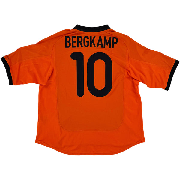 2000 Nederland EK Thuis Shirt Bergkamp #10 - 8/10 - (L) - Oldschool Voetbalshirts
