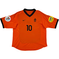 2000 Nederland EK Thuis Shirt Bergkamp #10 - 8/10 - (L) - Oldschool Voetbalshirts