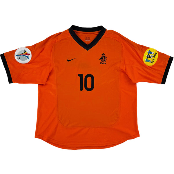 2000 Nederland EK Thuis Shirt Bergkamp #10 - 8/10 - (L) - Oldschool Voetbalshirts