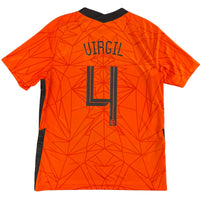 2020 Nederland EK Thuis Shirt Virgil van Dijk #4 - 9/10 - (L) - Oldschool Voetbalshirts