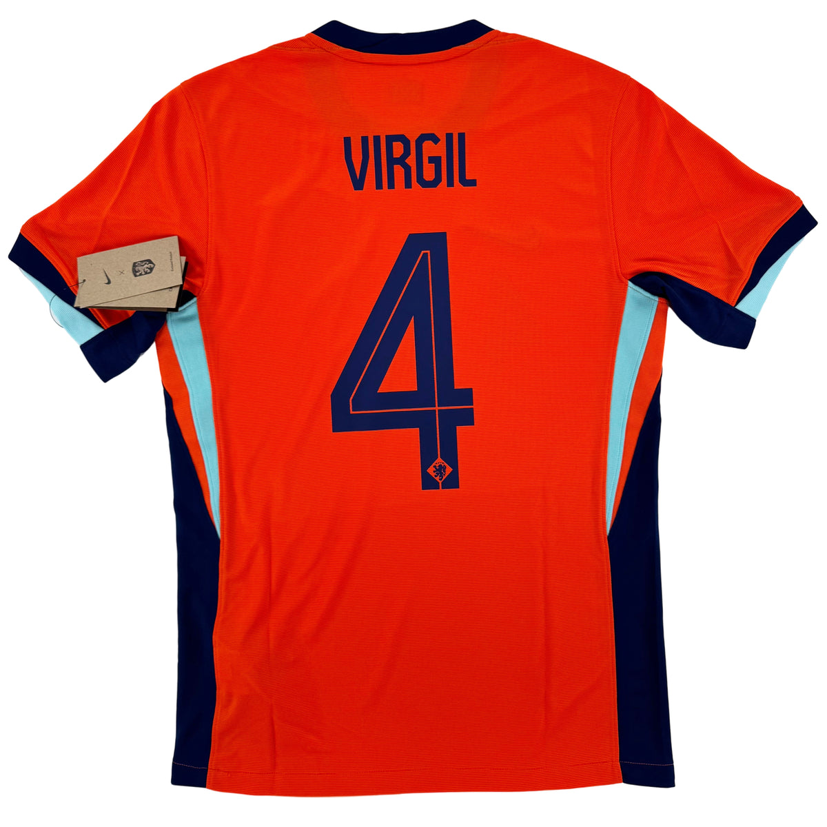 2024 Netherlands European Championship Home Shirt Virgil van Dijk #4 - 10/10 - (S)